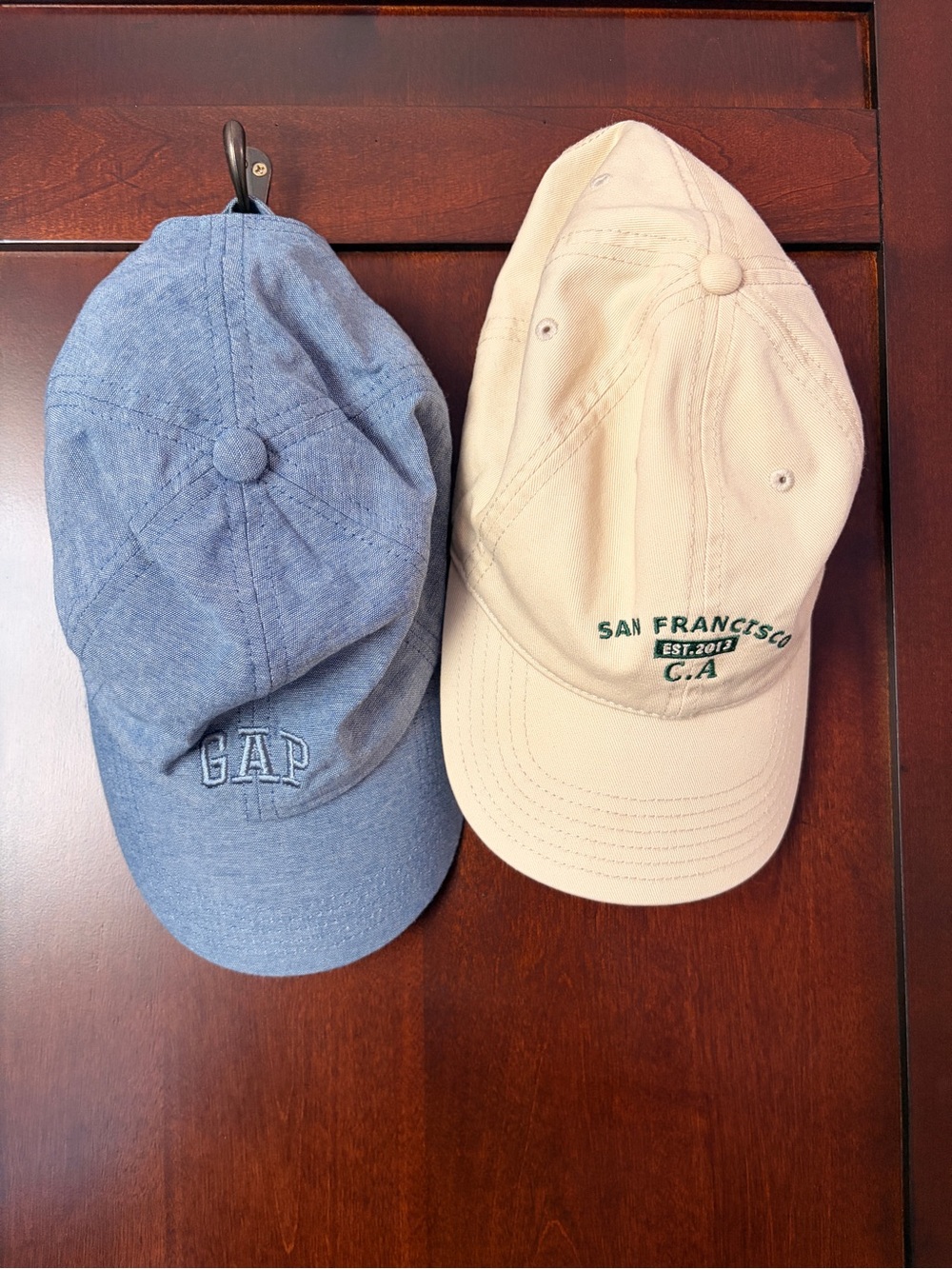 GAP Blue Cotton Baseball Cap with Beige San Francisco Cap